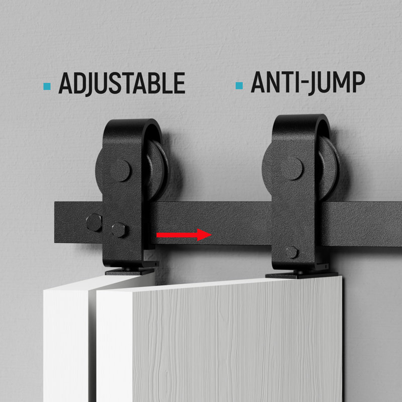 ATT Top Mount BiFold Sliding Single Barn Door Hardware & Reviews Wayfair